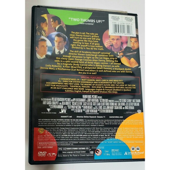 Classic Heist DVD Lot Shawshank Ocean’s Eleven Swordfish Italian Job Set - Picture 10 of 14